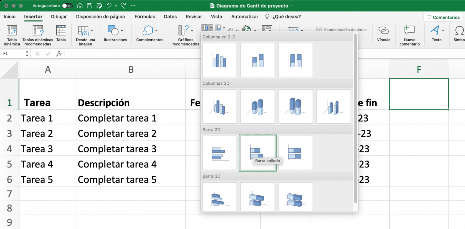 Diagrama De Gantt En Excel: Cómo Hacerlo - Smartbank