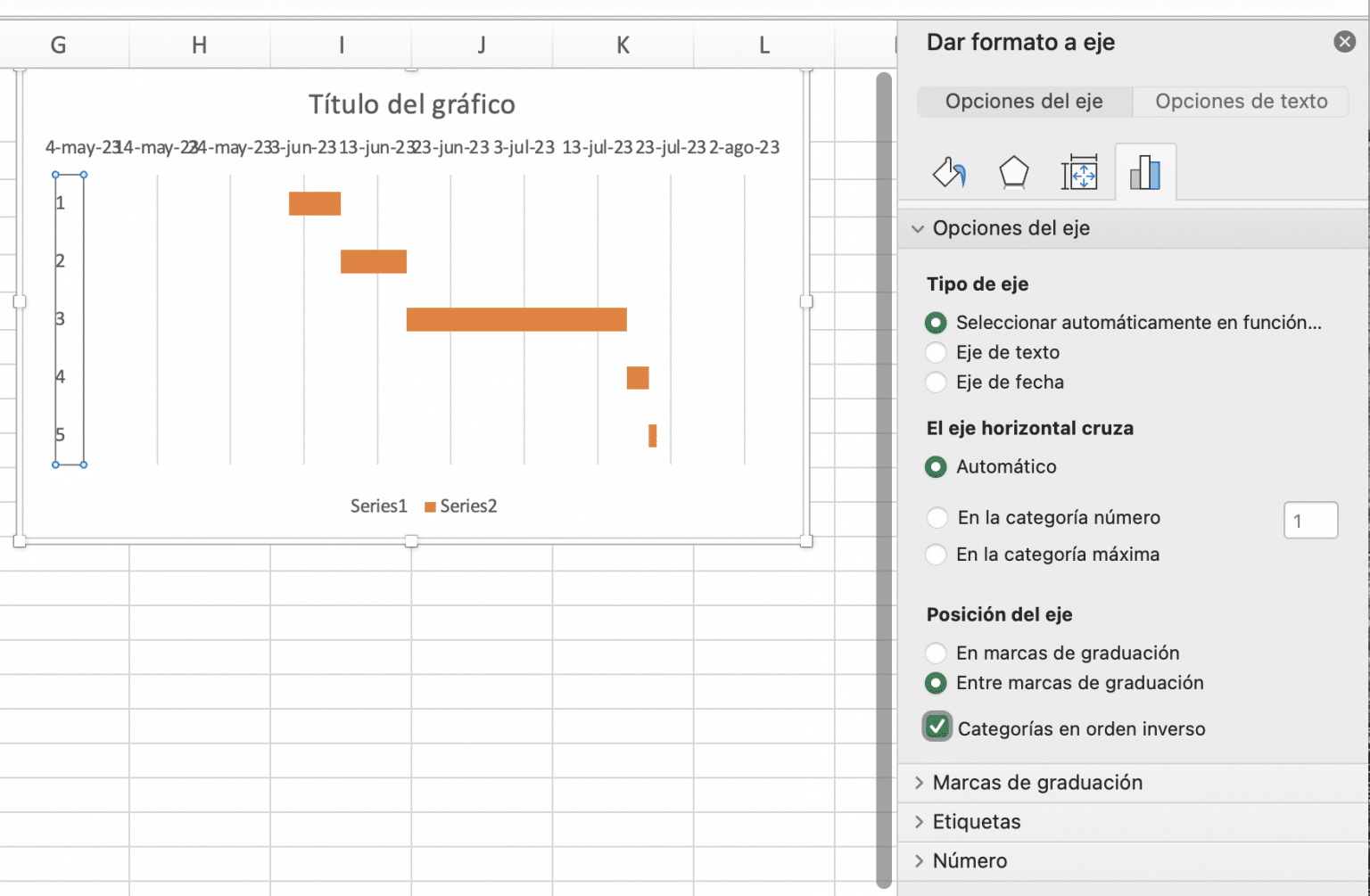 Diagrama De Gantt En Excel Cómo Hacerlo Smartbank 7890